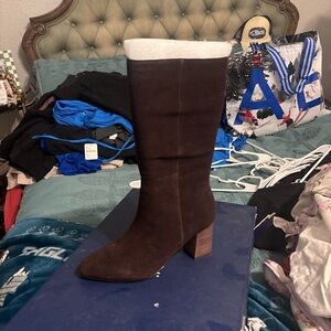 Splendid Dark Brown Heeled Boots